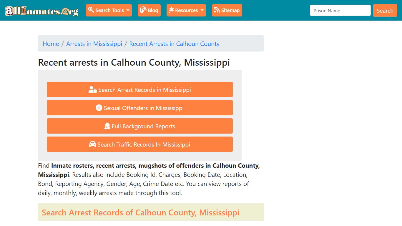 Recent arrests in Calhoun County, Mississippi | Mugshots, Rosters ...